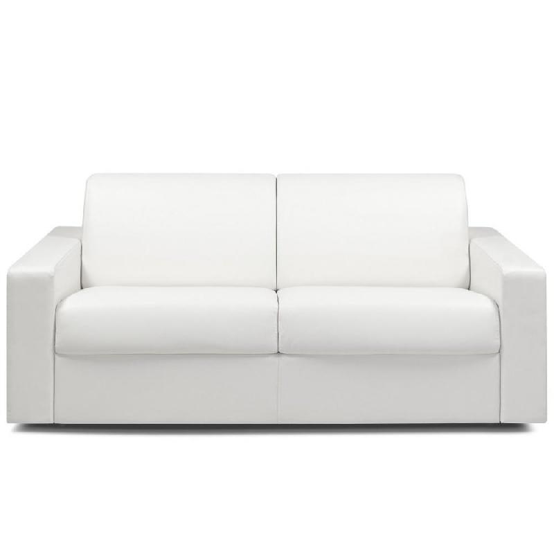 CANAPÉ CONVERTIBLE NIGHT EXPRESS 140 CM MATELAS 14 CM POLYURÉTHANE BLANC_0