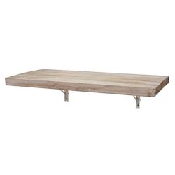 Décoshop26 - Table murale de cuisine tablette pliante en bois solide pliabl 100x50cm couleurs naturelles 04_0005087 - 3000581432693_0