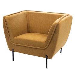 Fauteuil Provence moutarde -  Jaune Autre Tissu Amadeus 107x83 cm - jaune 3520071925608_0