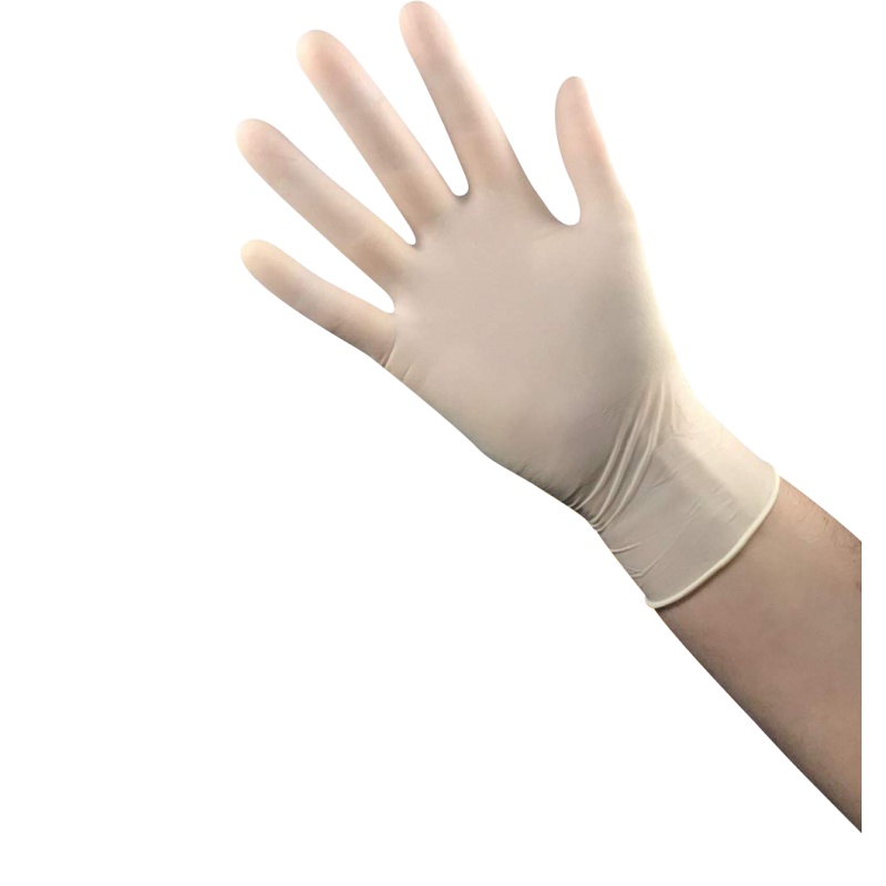 Gant latex non poudré blanc taille s - 6,4gr 240mm - bte 100 gants - cranberry - 200002022_0