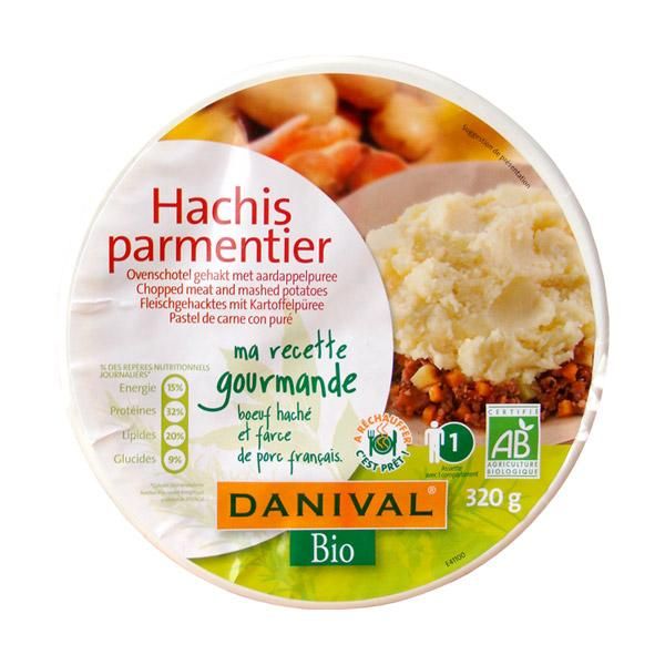 DANIVAL HACHIS PARMENTIER BIO 320GR PLATS CUISINÉS BIO