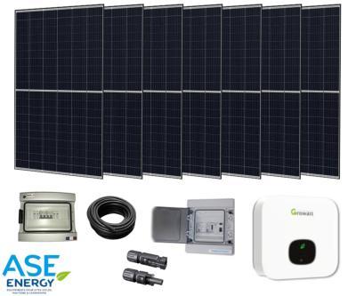 Kit solaire autoconsommation 2400W - Onduleur central Growatt - 7 panneaux 340W monocristallins_0