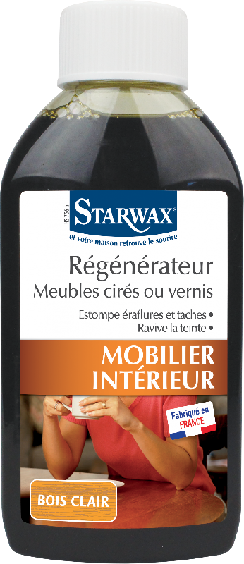 Raviveur meuble en bois STARWAX - bois clair liquide 200 ml - estompe les éraflures, nettoie et rénove_0