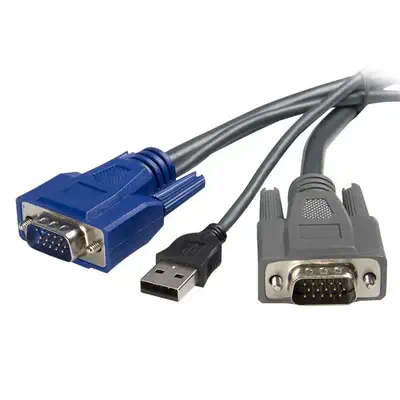 StarTech Cble KVM ultrafin 2 en 1 USB VGA -1,8 m - Cble_0
