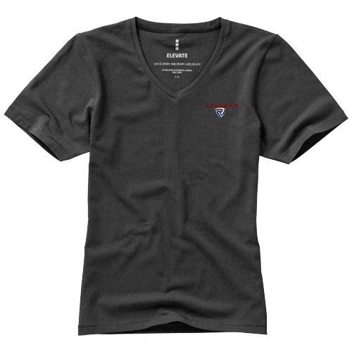 T-shirt bio manches courtes pour femme - Kawartha 38017951 - col V en coton biologique 200 g/m²_0
