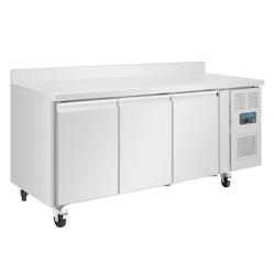 Table Réfrigérée Négative Inox 3 Portes GN 1/1 - Froid Ventilé, 417L - Polar Série U - DL917_0