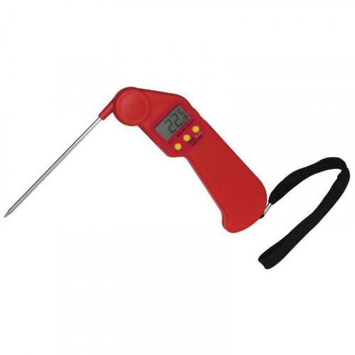 THERMOMÈTRE EASYTEMP PROFESSIONNEL AVEC SONDE PLIABLE HYGIPLAS - ROUGE