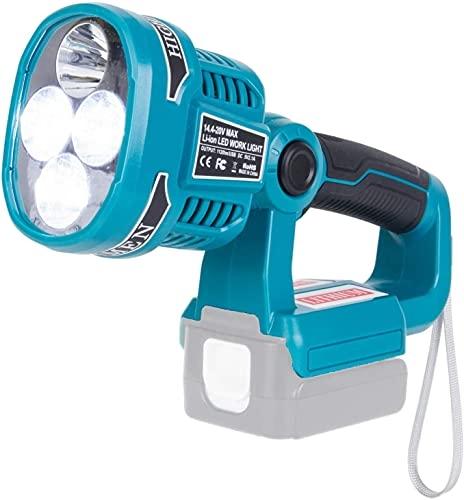 Lampe de poche LED BL1860 - Compatible Makita - 12W, 1120LM, tête pivotante à 90°_0