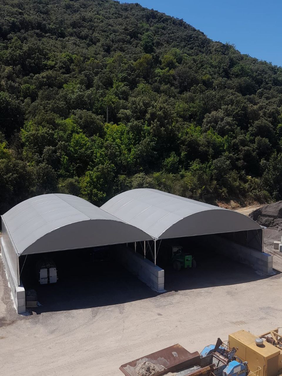 Abri tunnel de stockage à pieds droit - 6m, 8m, 10m, 12m ou 14m - ABRISTHOR_0