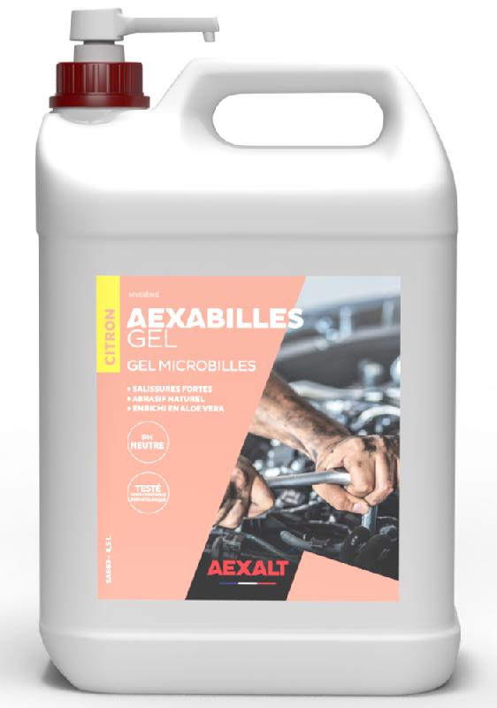 Aexabilles gel mains microbilles citron pompe+bidon de 4,5l - AEXALT - sa663 - 535527_0