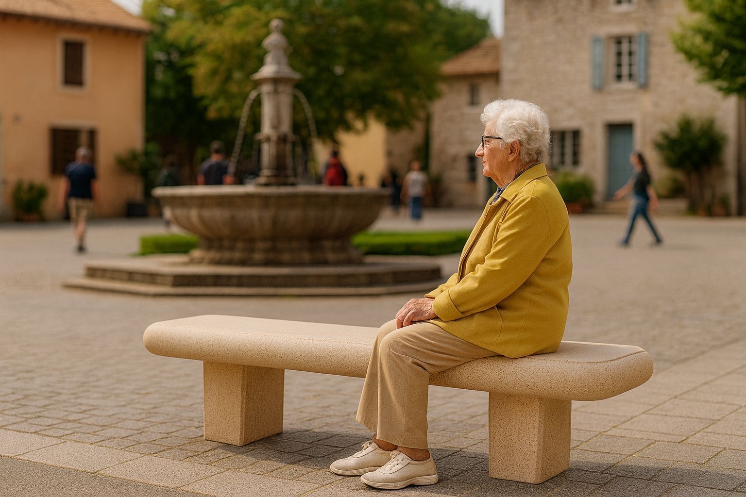 Banc droit en béton - Botticelli article 452 - monobloc sans dossier_1
