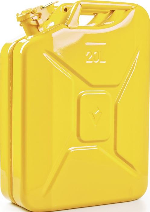 Bidon pour carburant contenu 20 l jaune zinc RAL 1018 tôle d'acier 0,9 L345xl165xH470mm VALPRO_0
