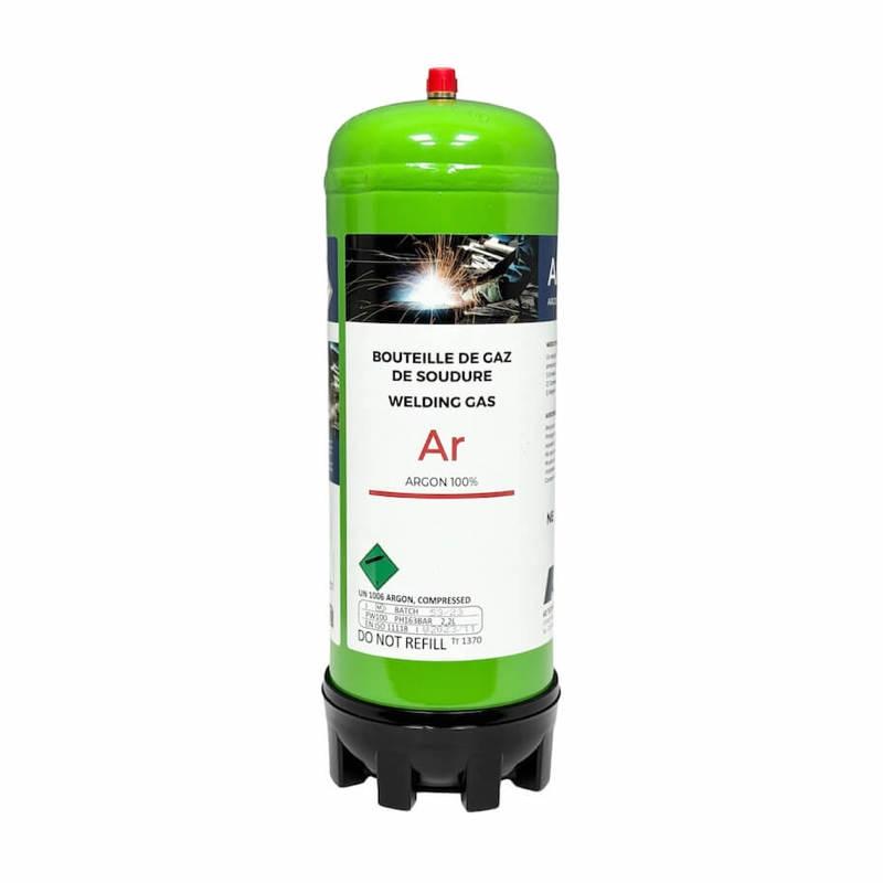 Bouteille de gaz jetable ARGON PUR - 2,2 Litres - ALU et TIG_0