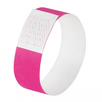 Bracelet d'identification personnalisable - 120 bracelets - rose fluo_0