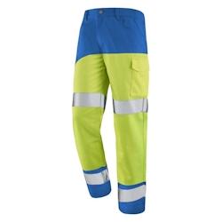 Cepovett - Pantalon de travail Fluo SAFE XP Jaune / Bleu Taille XL - XL 3603624532390_0