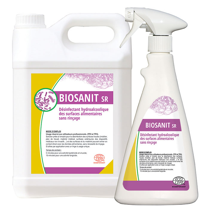 Désinfectant sans rinçage biosanit sr_0