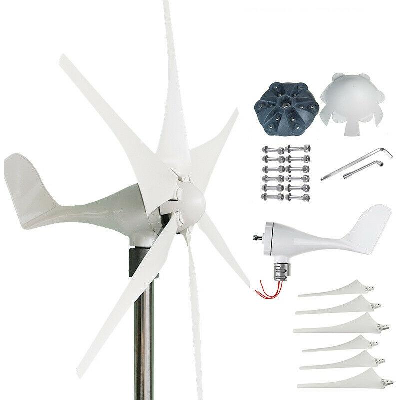 SWAGX - GÉNÉRATEUR D'ÉOLIENNE DC 12V 6 LAMES 6000W (CONTROLEUR NON INCLUS)