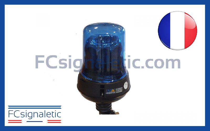 Gyrophare Gyroled bleu embase hampe XL classe 1 rotatif STANDBY MERCURA 23407-01_0