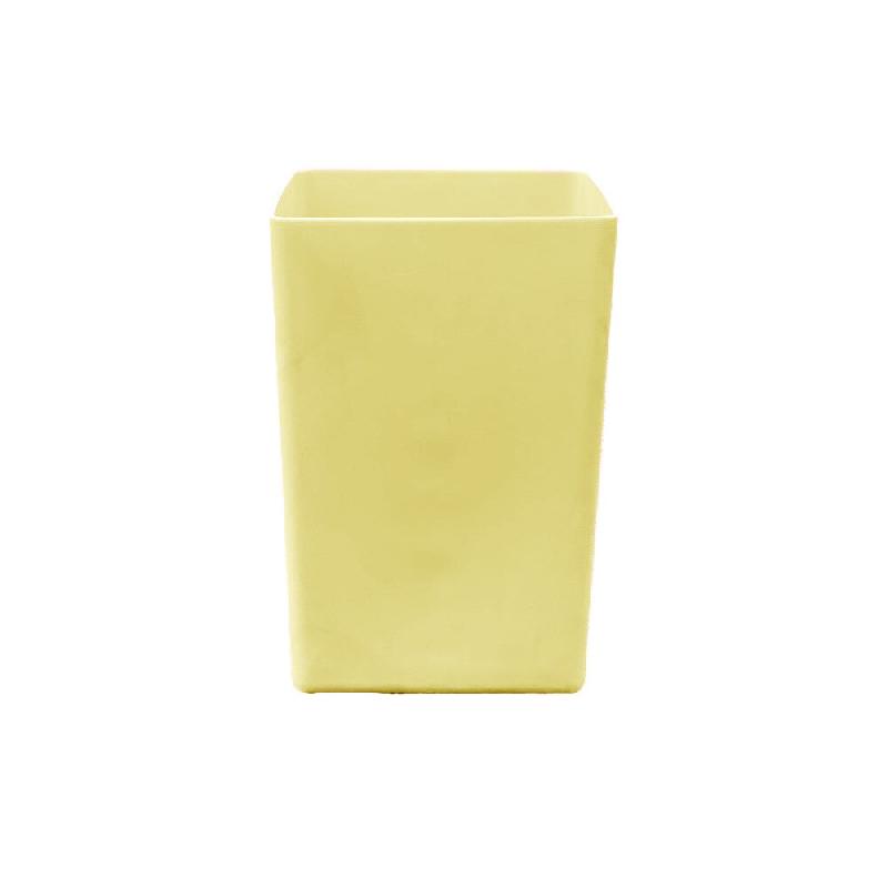 PLAST'UP ROTOMOULAGE Pot de fleur carré suerte 109l - IVOIRE - beige plastique 0637962081886_0