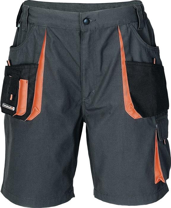 Short pour hommes taille 58 gris foncé/noir/orange 65 % PES / 35 % coton TERRATREND_0