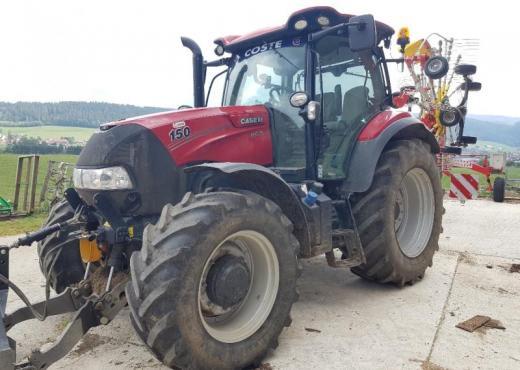 Tracteur agricole Case-IH Maxxum 150 AD4 - 150CV, 4RM, année 2017, 1900h - Référence 32457_0
