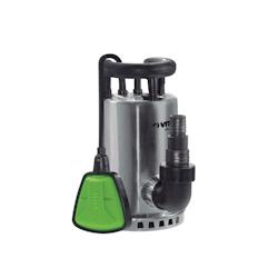 Pompe d'évacuation VitoGARDEN - Eaux claires 550W Acier Inoxydable, câble 10m - Débit 7500L/h, Hauteur 7.5m_0