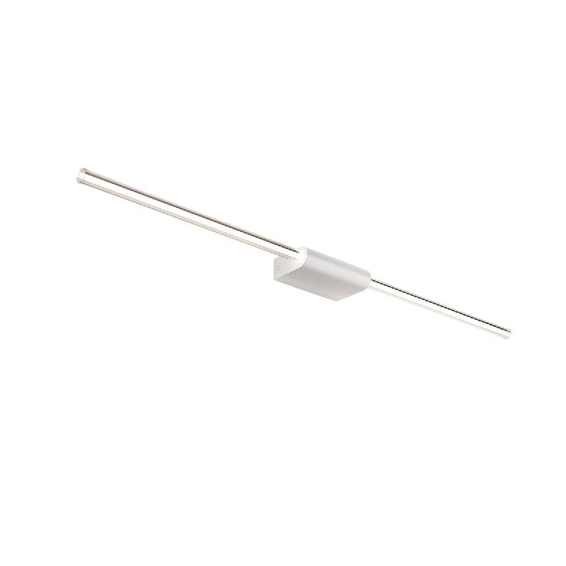 Zafferano Brilliant Applique Et Plafonnier Linéaire Led 12W, Design Minimaliste En Aluminium Blanc, Émission De Lumière À 360 Degrés, Polyvalent_0