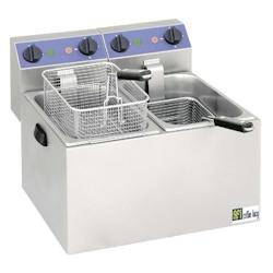 A.C.L - Friteuse Électrique 8L Double Table Mono 230V Sans Vidange avec Zone Froide - inox MM270177_0