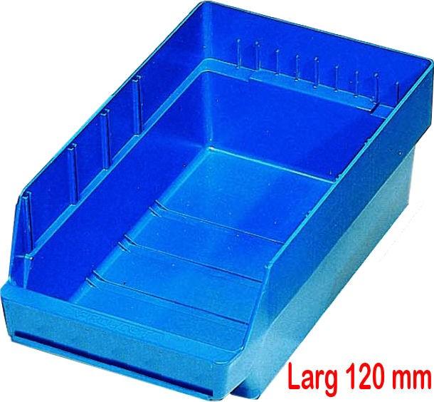 Bacs de rangement à cloisons amovibles - Largeur 120 mm - Jusqu'à 3 cloisons - Plastique polypropylène résistant_0