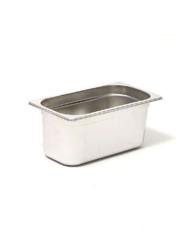 Bac GN Gastro 1/3 en Inox 18/10 - Hauteur 40 mm - Renforcé et Empilable_0