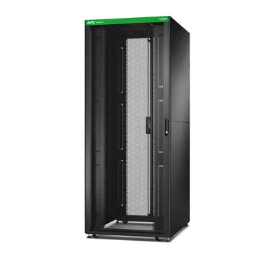 Baie EasyRack 800mm/42U/1000mm avec toit, panneau latéral, roulettes, noir_0