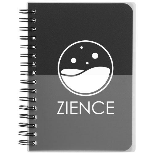 Carnet de notes A6 Colour-block - 70 feuilles, papier ligné 70g/m², spirales en plastique PP_0