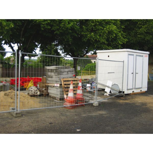 Clôture M350 - panneau grillagé 3472 x 2000 mm - cadre 4 tubes galvanisés_0