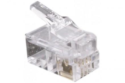 Connecteurs RJ9 - 4 emplacements - Contacts dorés 3µ - Conditionnement par 10 ou 100 pcs_0