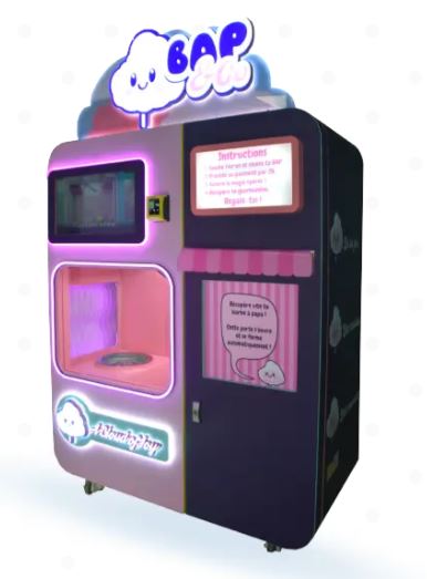 Distributeur automatique de barbe à papa - 48 combinaisons de formes et saveurs - 220V - Modèle First_0