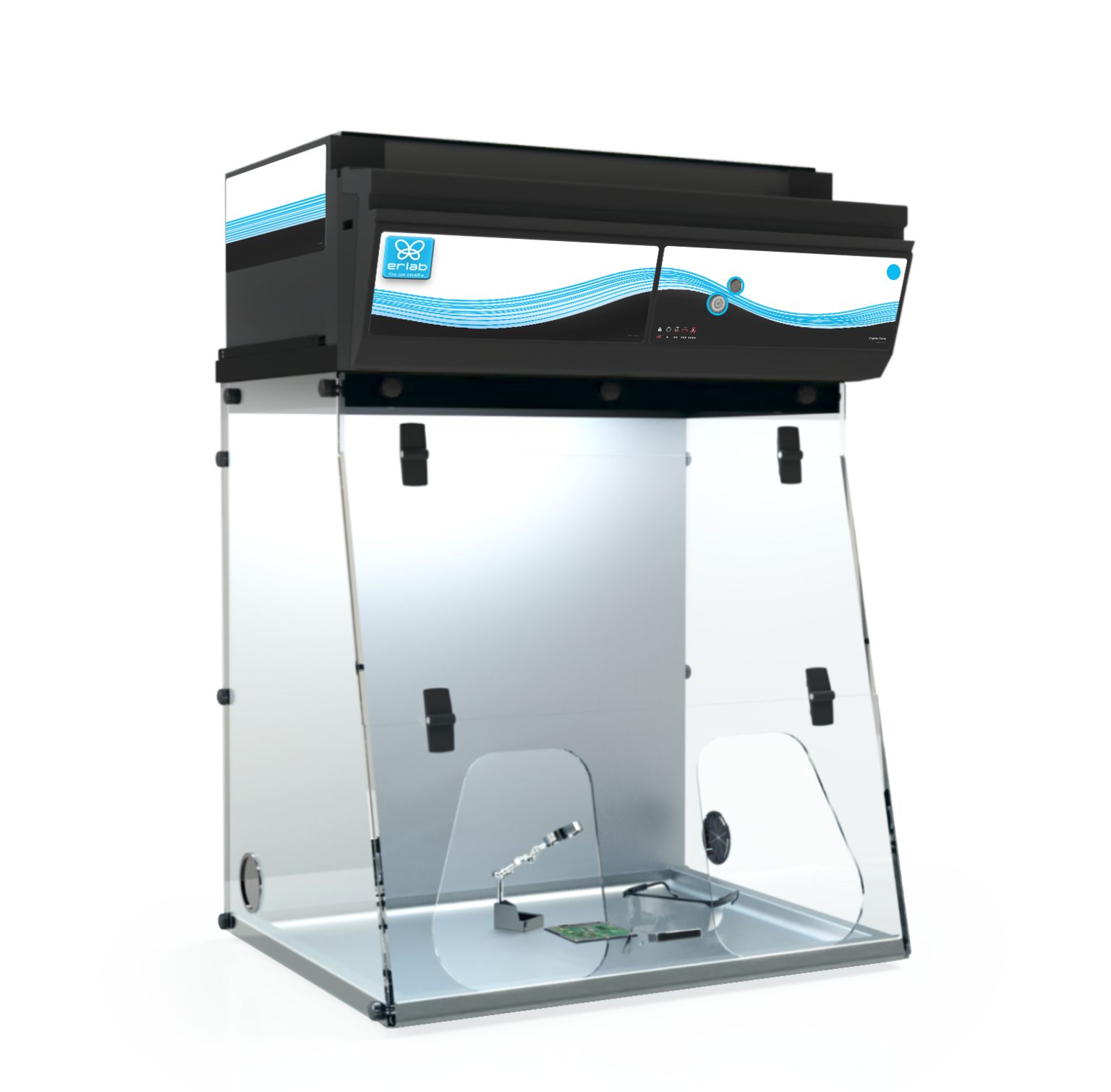 Enceinte à air propre - Captairflow - Protection par flux laminaire avec filtre HEPA H14_0
