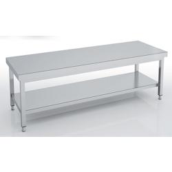 ERATOS Table De Soubassement Centrale Hauteur 600 - Profondeur 600 - Avec Etagere - 900X600X600 - Livree Demontee MCBD60-90 - Acier inoxydable 18/10 M_0