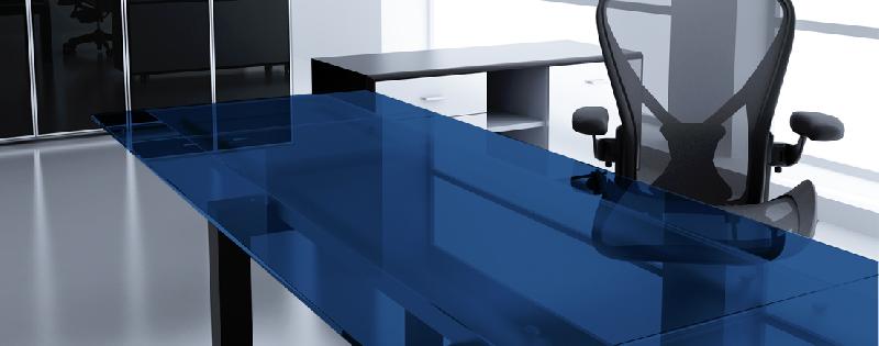 Film discrétion transparent bleu - 60 cm - pour vitrage clair_0