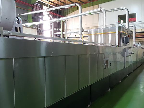 Four tunnel à convection à air chaud ajustable électrique - contrôle PLC, 4 zones de température, économie d'énergie pour biscuits_0