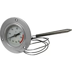 Giemme Spoleto – Thermomètre professionnel en acier inoxydable pour fours à bois et barbecues - gris inox g237_0