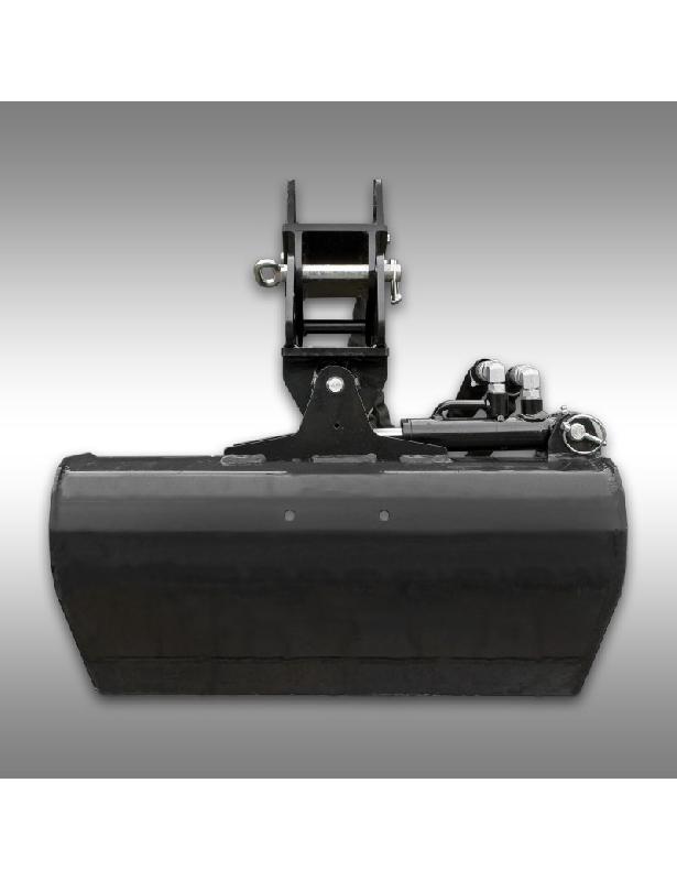 Godet d'excavation 600mm ±45° pivotant - Mini-pelle Jansen MB-1500 et MB-1000_0