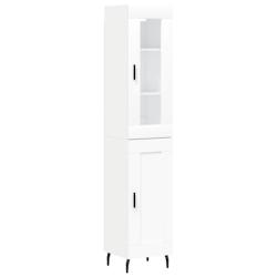 Helloshop26 - Buffet bahut commode armoire meuble de rangement organisateur cuisine salle de séjour salon haut 34,5 x 34 x 180 cm 02_0032426 - 300021_0