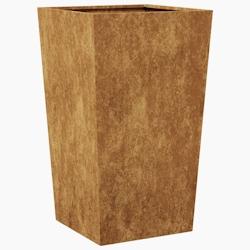 Helloshop26 - Jardinière bac lit surélevé plantes fleurs terrasse jardin 45 x 45 x 75 cm acier corten Marron 02_0037610 - 3000213907483_0