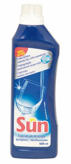 Sun liquide de rinçage lave-vaisselle, flacon de 1 litre