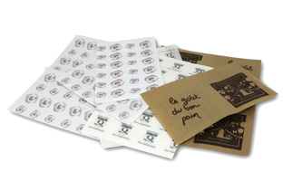 Mousseline pour contact alimentaire - Papier Kraft blanc ou brun - Formats personnalisés - Impression 1 à 2 couleurs_0