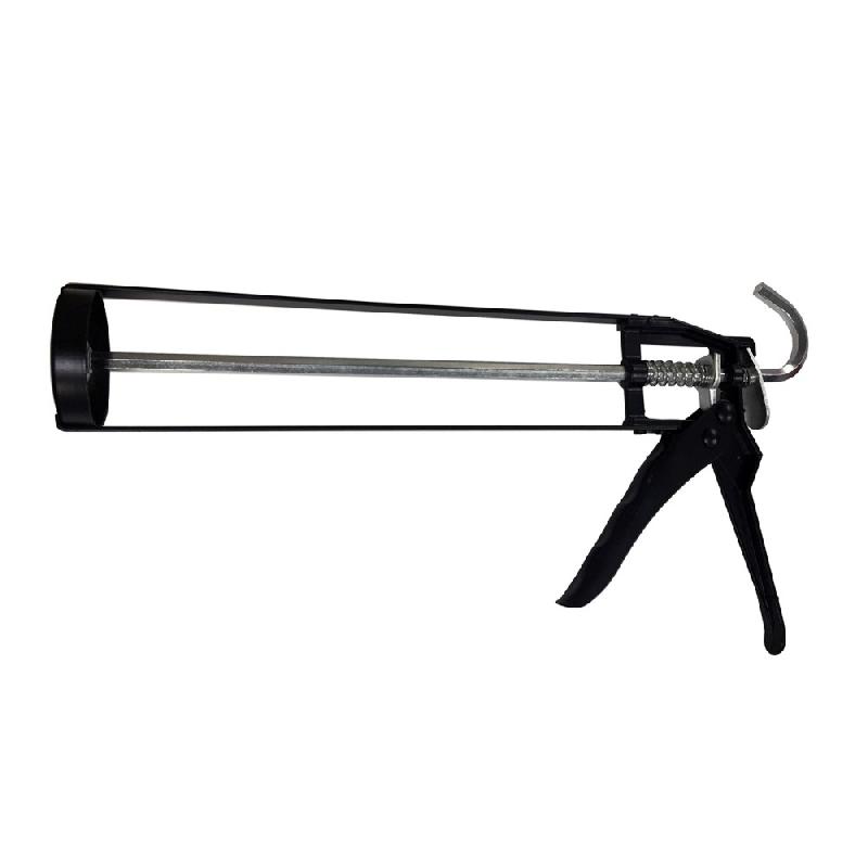 Pistolet pour cartouche mastic et colle - Acier noir, aspect mat, usage universel_0
