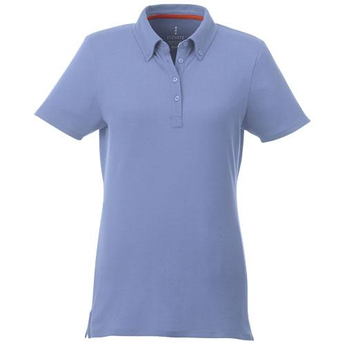 Polo boutonné manches courtes femme Atkinson 38105404 - tissu extensible et col de même tissu_0