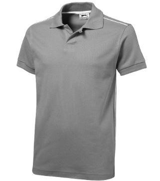 Polo manches courtes Backhand - 100% coton peigné - 250-260 g/m² - Col côtelé avec passepoils et bouton gravé_0