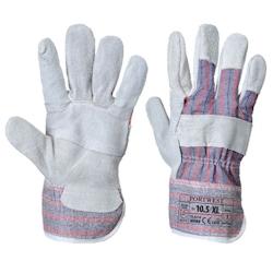 Portwest - Gants Docker en cuir de bovin Gris Taille 10 - 5036146009039_0