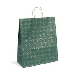 Sac Tartan kraft brun poignées torsadées 35+14x41cm par 250 - 3700481692516_0